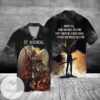 Saint Micheal Archangel Micae Jesus Above All Saint Michael Told Me That I Must Be A Good Child Graphic Print Short Sleeve Hawaiian Casual Shirt Vesles2014S