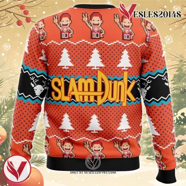 Sakuragi Hanamichi Slam Dunk Ugly Christmas Sweater, Unique Christmas Gift For Fans - Vesles2014S 1