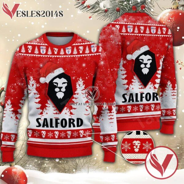 Salford City Sport Ugly Christmas Sweater, Unique Gifts For Fans - Vesles2014aS 1
