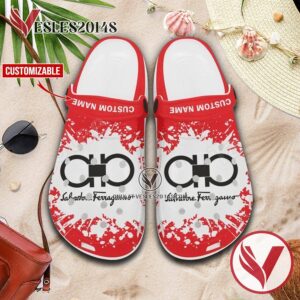 Salvatore Ferragamo S.p.A. Logo Crocs Shoes For Men And Women, Unique Clogs Shoes For Fans - Vesles2014S 1