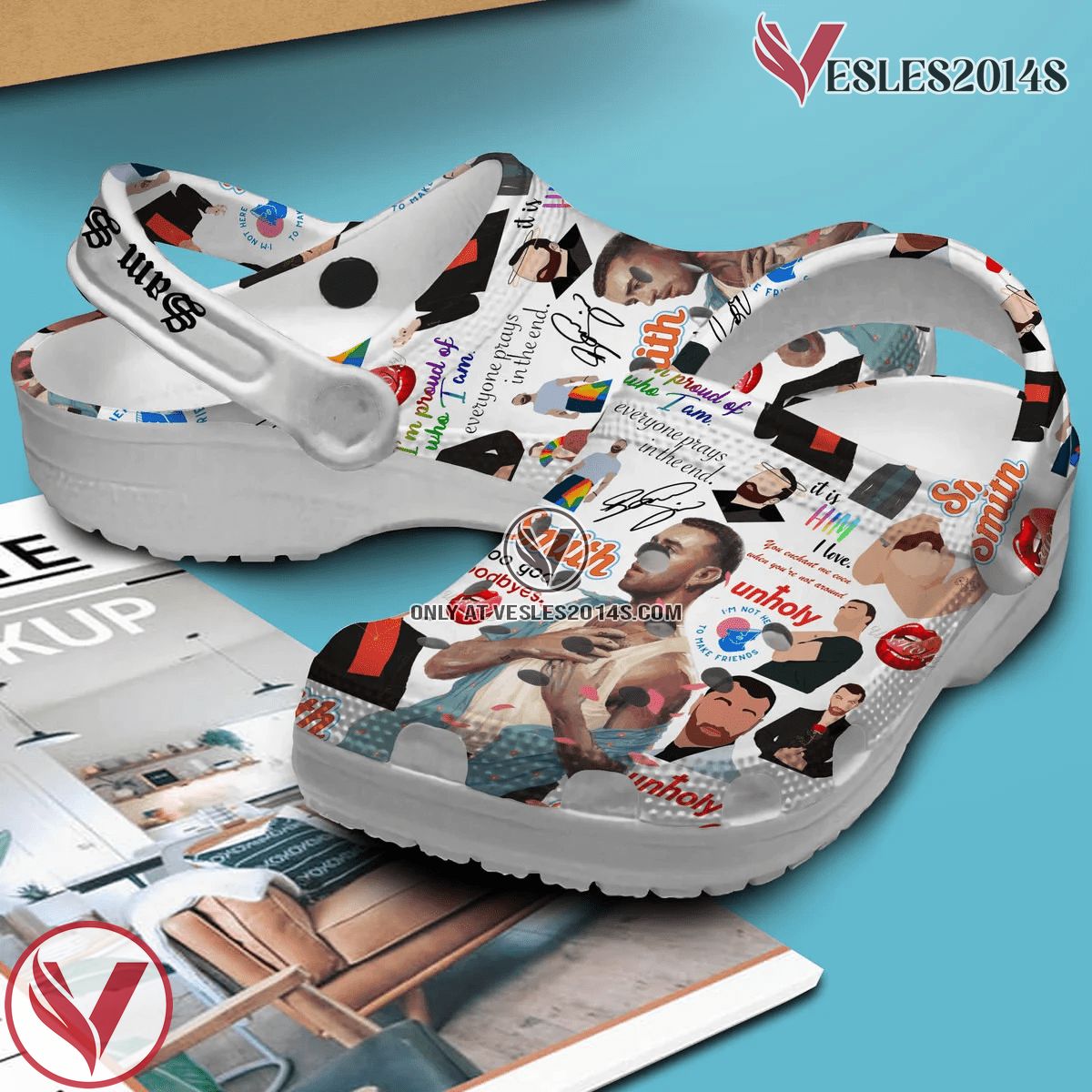 Sam Smith Singer Music Crocs Crocband Clogs Shoes, Unique Gifts For Fans - Vesles2014S 2