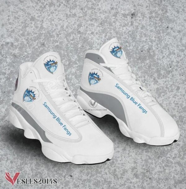 Samsung Blue Fangs Volleyball Air Jordan 13 Shoes, Best Sneaker Gifts For Fans - Vesles2014s