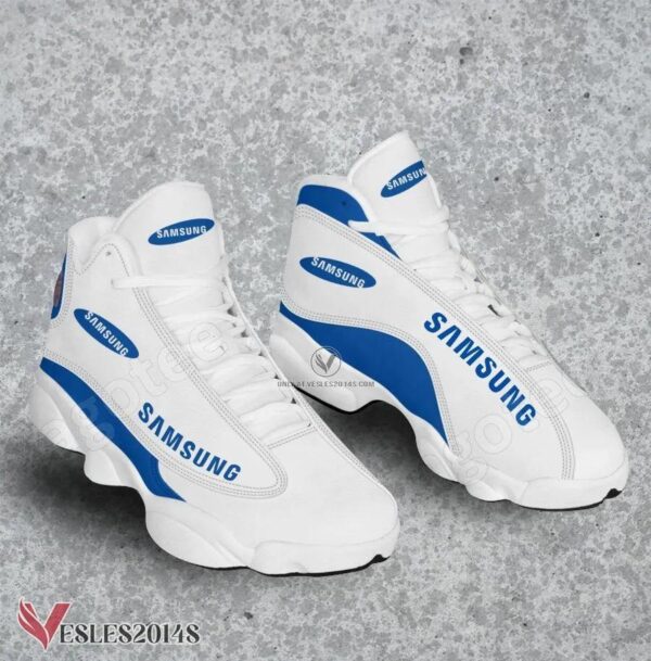Samsung Logo Air Jordan 13 Shoes, Best Sneaker Gifts For Fans - Vesles2014s