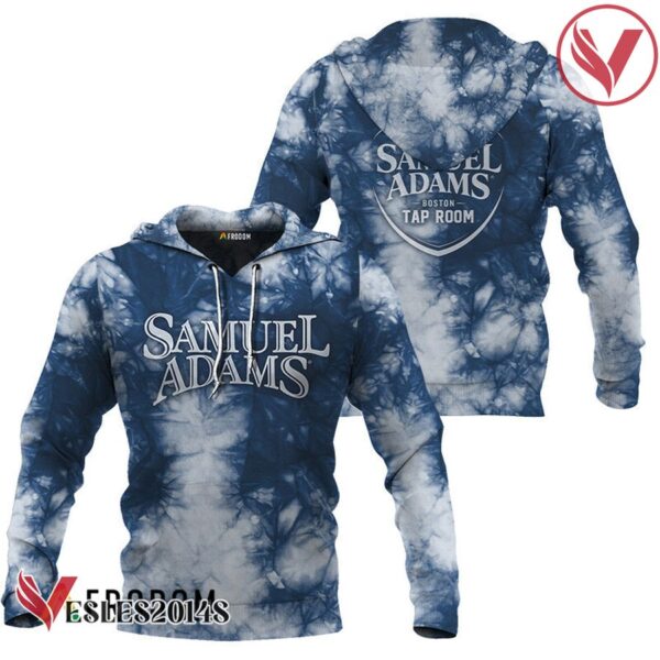 Samuel Adams Blue Tie-dye Hoodie & Zip Hoodie - Vesles2014S