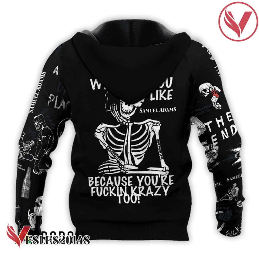 Samuel Adams Rock And Roll Skeleton Skull Hoodie & Zip Hoodie - Vesles2014S 3