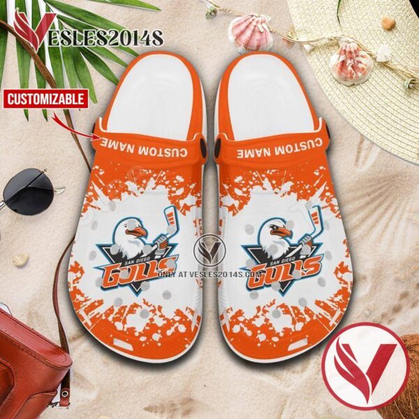 San Diego Gulls Logo Crocs Shoes For Men And Women, Unique Clogs Shoes For Fans - Vesles2014S 1