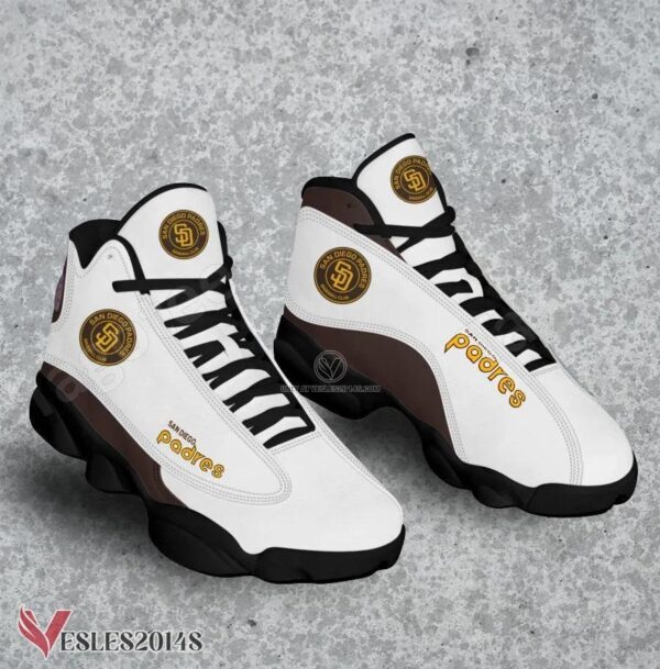 San Diego Padres Logo Air Jordan 13 Shoes, Best Sneaker Gifts For Fans - Vesles2014s 1
