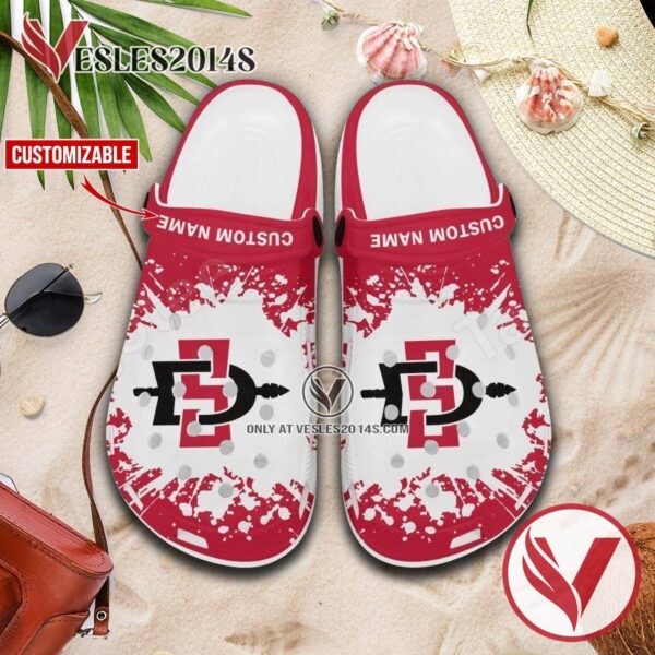 San Diego State Logo Custom Crocs Shoes For Men And Women, Unique Clogs Shoes For Fans - Vesles2014S 1