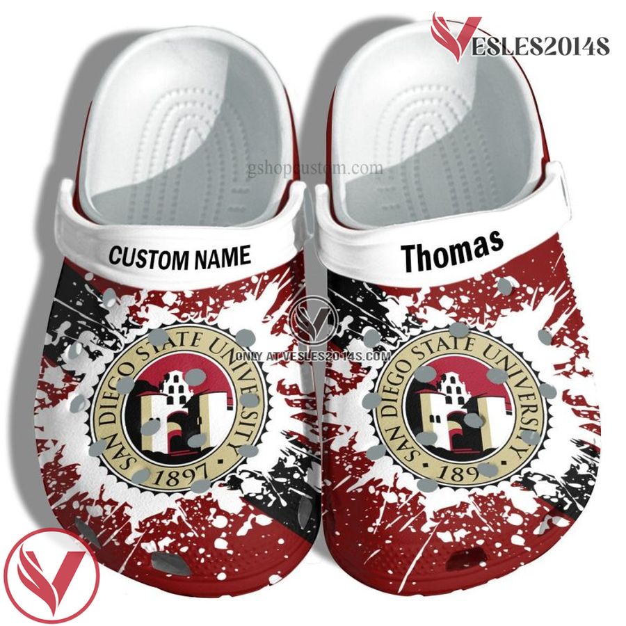 San Diego State University Graduation Gifts Croc Shoes Customize- Admission Gift Shoes, Unique Gift From Vesles2014S