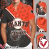 San Francisco Giants Brown Orange Hawaiian Shirt And Short, Unique Gifts For Friends - Vesles2014S 1