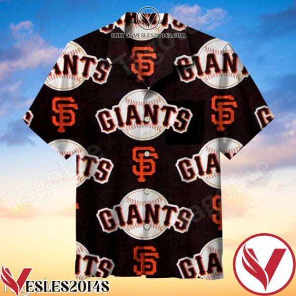 San Francisco Giants Sf Black Hawaiian Shirt, Unique Gifts For Friends - Vesles2014S 1