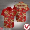 San Francisco Gold Tropical Leaves Red Hawaiian Shirt, Unique Gifts For Friends - Vesles2014S 1