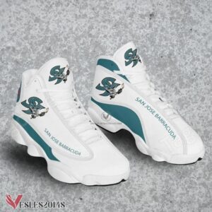 San Jose Barracuda Club Air Jordan 13 Shoes, Best Sneaker Gifts For Fans - Vesles2014s