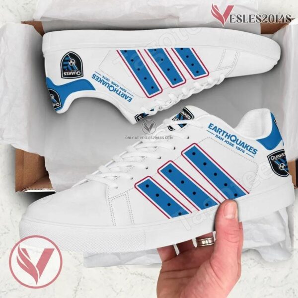 San Jose Earthquakes Print Stan Smith Shoes, Best Sneaker For Fans - Vesles2014s 1