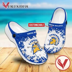 San Jose State Logo Custom Crocs Shoes For Men And Women, Unique Clogs Shoes For Fans - Vesles2014S