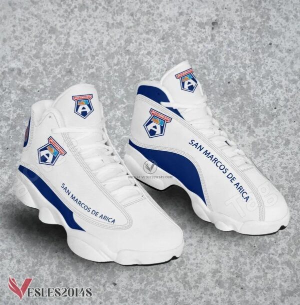 San Marcos de Arica Logo Air Jordan 13 Shoes, Best Sneaker Gifts For Fans - Vesles2014s