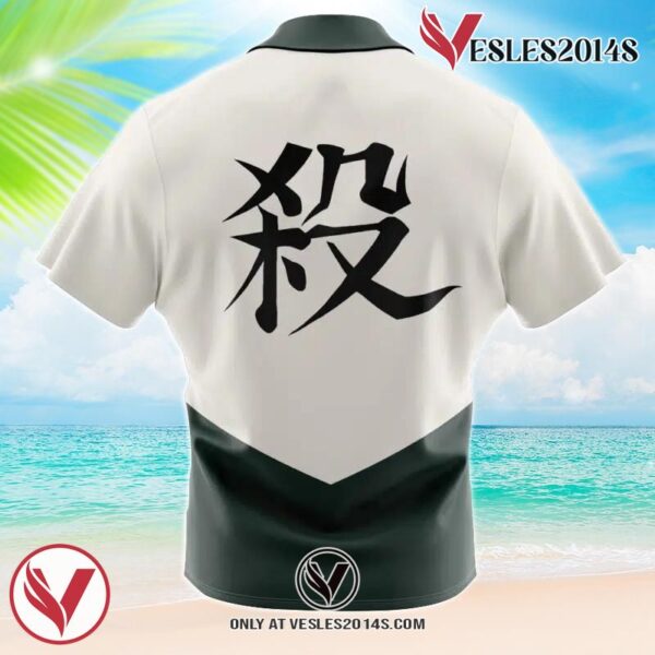 Sanemi Shinazugawa Demon Slayer Hawaiian Button Up Shirt, Perfect Gifts For Anime Lovers - Vesles2014S 1