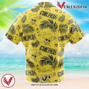 Sanji Aloha OP Hawaiian Button Up Shirt, Perfect Gifts For Anime Lovers - Vesles2014S 1