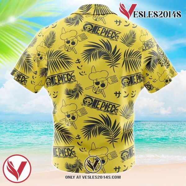 Sanji Aloha OP Hawaiian Button Up Shirt, Perfect Gifts For Anime Lovers - Vesles2014S 1