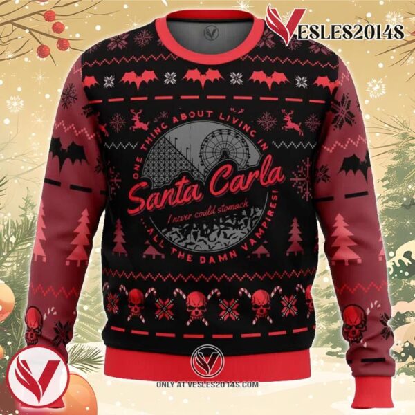 Santa Carla The Lost Boys Ugly Christmas Sweater, Unique Christmas Gift For Fans - Vesles2014S