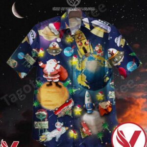 Santa Claus In Space Nasa I Believe Santa Hawaiian Shirt, Unique Gifts For Friends - Vesles2014S 1