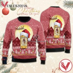 Santa Claus Sleigh Captain Morgan Ugly Sweater, Unique Winter Outfits For Fans - Vesles2014S  1