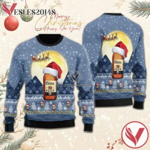 Santa Claus Sleigh Coors Banquet Ugly Sweater, Unique Winter Outfits For Fans - Vesles2014S  1