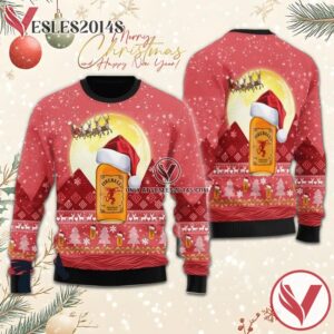 Santa Claus Sleigh Fireball Ugly Sweater, Unique Winter Outfits For Fans - Vesles2014S  1