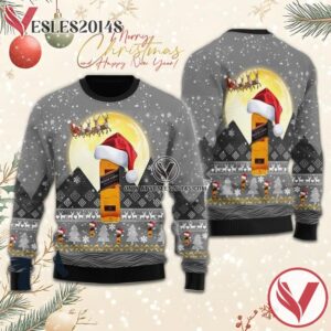 Santa Claus Sleigh Johnnie Walker Ugly Sweater, Unique Winter Outfits For Fans - Vesles2014S  1
