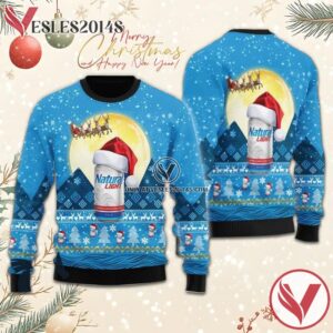 Santa Claus Sleigh Natural Light Ugly Sweater, Unique Winter Outfits For Fans - Vesles2014S  1