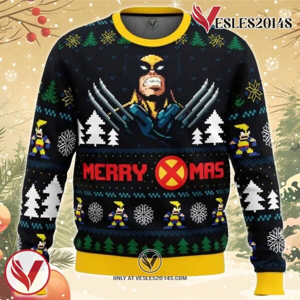 Santa Claws Wolverine Marvel Ugly Christmas Sweater, Unique Christmas Gift For Fans - Vesles2014S