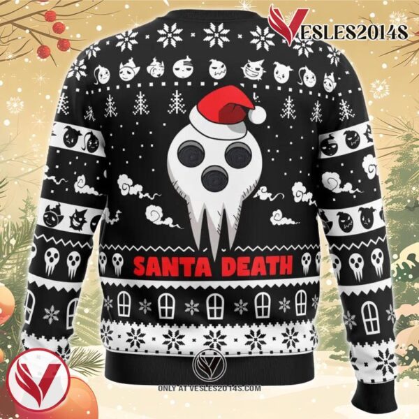 Santa Death Soul Eater Ugly Christmas Sweater, Unique Christmas Gift For Fans - Vesles2014S 1