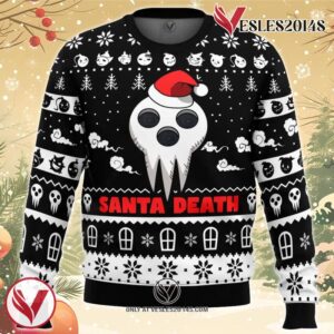 Santa Death Soul Eater Ugly Christmas Sweater, Unique Christmas Gift For Fans - Vesles2014S