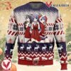 Santa Hitagi, Tsubasa, and  Suruga Bakemonogatari Ugly Christmas Sweater, Unique Christmas Gift For Fans - Vesles2014S