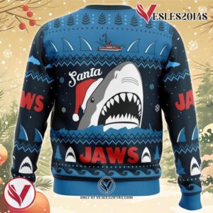 Santa Jaws Jaws Ugly Christmas Sweater, Unique Christmas Gift For Fans - Vesles2014S 1