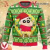 Santa Shinnosuke Crayon Shin-chan Ugly Christmas Sweater, Unique Christmas Gift For Fans - Vesles2014S