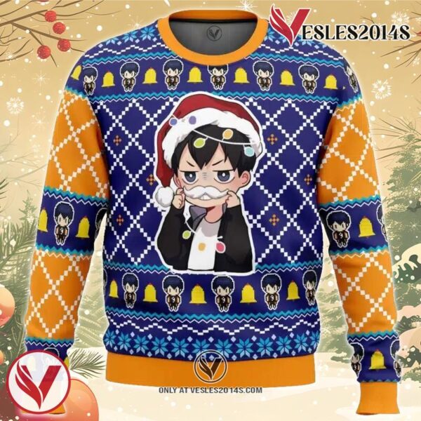 Santa Tobio Haikyuu Ugly Christmas Sweater, Unique Christmas Gift For Fans - Vesles2014S