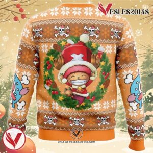Santa Tony Chopper One Piece Ugly Christmas Sweater, Unique Christmas Gift For Fans - Vesles2014S 1
