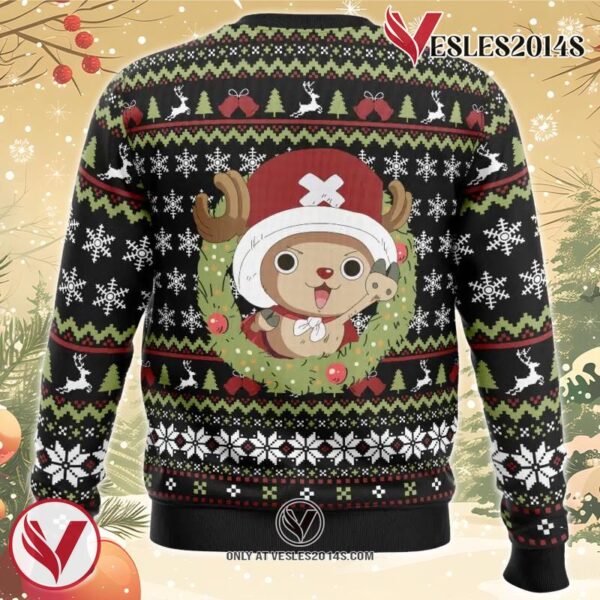 Santa Tony Tony Chopper One Piece Ugly Christmas Sweater, Unique Christmas Gift For Fans - Vesles2014S 1