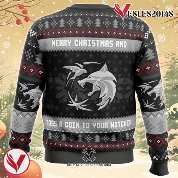 Santa Witcher The Witcher Ugly Christmas Sweater, Unique Christmas Gift For Fans - Vesles2014S 1