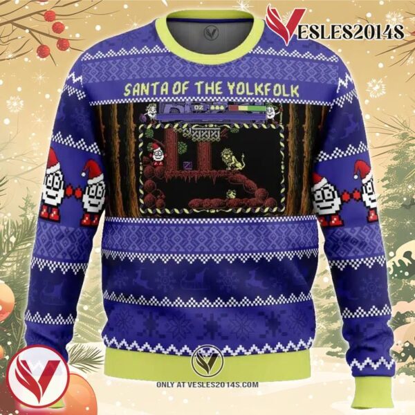 Santa of the Yolkfolk A Dizzy Prince of the Yolkfolk Ugly Christmas Sweater, Unique Christmas Gift For Fans - Vesles2014S