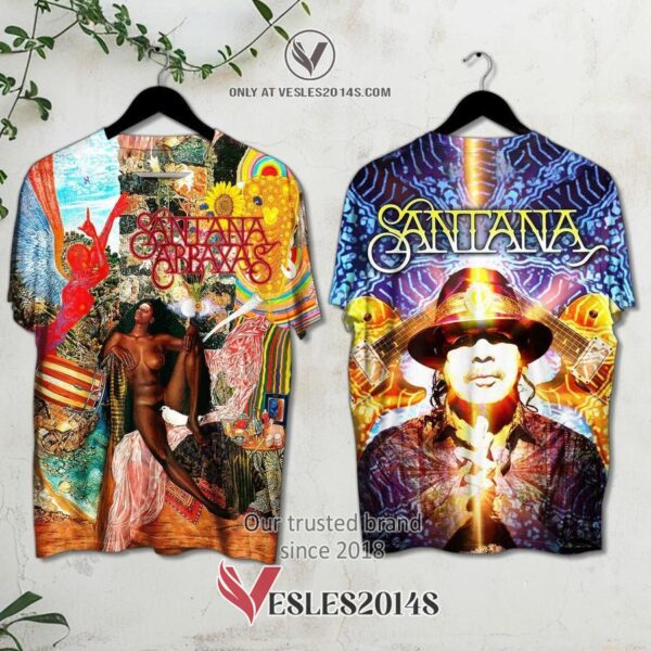 Santana Abraxas Album 3D Shirt, Unique Gifts For Music Lovers - Vesles2014S