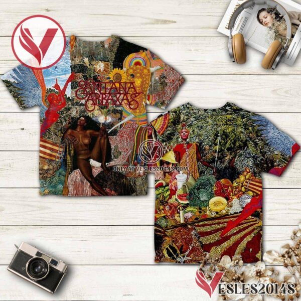 Santana Abraxas Album Cover Shirt, Unique Gifts For Music Lovers - Vesles2014S