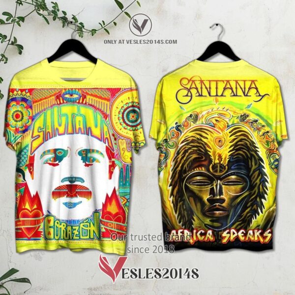 Santana Africa Speaks Album 3D Shirt, Unique Gifts For Music Lovers - Vesles2014S