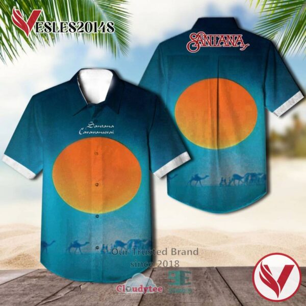 Santana Band Caravanserai Album Hawaiian Shirt, Best Gift For Music Lovers Vesles2014S