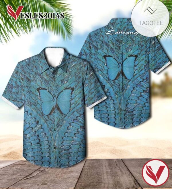 Santana Borboletta Album Cover Hawaiian Shirt, Best Gift For Music Lovers Vesles2014S