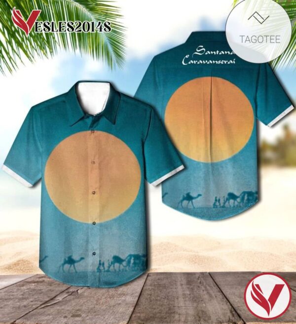 Santana Caravanserai Album Cover Hawaiian Shirt, Best Gift For Music Lovers Vesles2014S