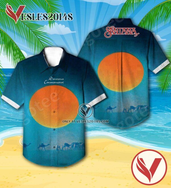 Santana Caravanserai Album Cover Style 2 Hawaiian Shirt, Unique Gifts For Music Lovers - Vesles2014S