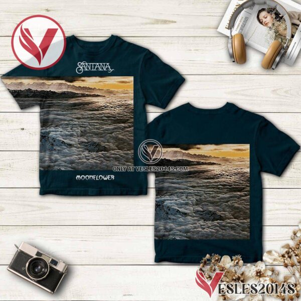 Santana Moonflower Album Cover Shirt, Unique Gifts For Music Lovers - Vesles2014S