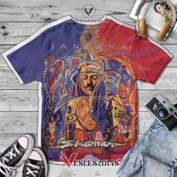 Santana-Shaman Album 3D Hoodie, Shirt, Unique Gifts For Music Lovers - Vesles2014S